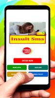 Insult sms Text Message Affiche