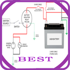 Inverter Battery Charger Circuit Diagram icône