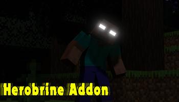Mods Herobrine to Minecraft PE постер
