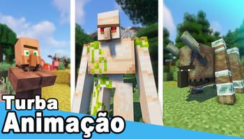 Modo Multidões Animações MCPE Cartaz