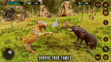Wolf Simulator Wild Animal Affiche