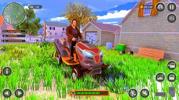 Lawn Mowing Simulator Grasscut captura de pantalla 3