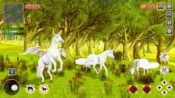 Flying Unicorn Horse Simulator پوسٹر