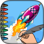 Cohete Para Colorear icon