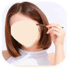 Modèle de coupe de cheveux des icône