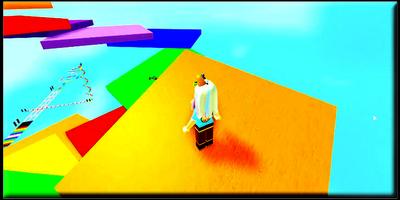 Jumping Into Rainbows Random Game Play Obby Guide ポスター