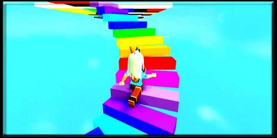 Jumping Into Rainbows Random Game Play Obby Guide syot layar 2