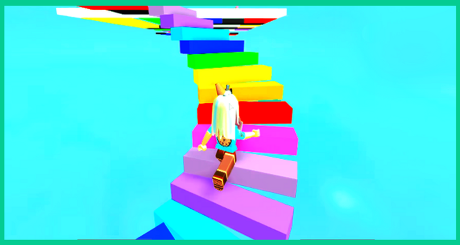 Jumping Into Rainbows Random Game Play Obby Guide Apk 30 - cookie swirl c videos roblox obby
