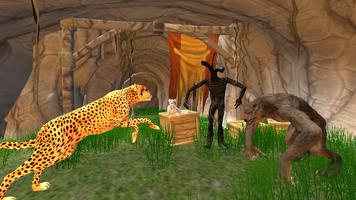 Wild Cheetah vs Siren head poster