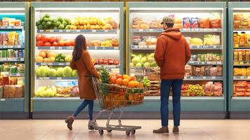 Supermarket Grocery Games 3D syot layar 2