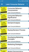 Learn Consumer Behavior poster