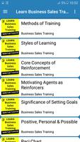 Learn Business Sales Training Poster