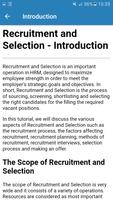 Learn Recruitment And Selectio screenshot 3