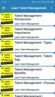 Learn Talent Management poster