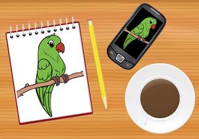 كيفية رسم الطيور تصوير الشاشة 1