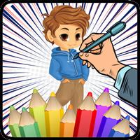 پوستر Coloring Chibi Oppa