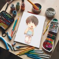 Coloring Chibi Oppa screenshot 3