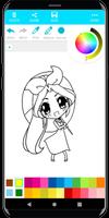 Coloring Chibi Princess تصوير الشاشة 1