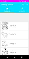 Coloring Animals Poster
