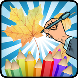 Colorear el otoño icono
