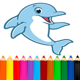 Coloriage Dauphins icône