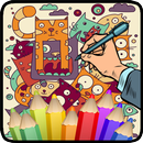 落書き猫のぬり絵 APK