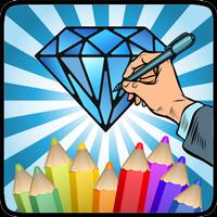 Coloring Diamond poster