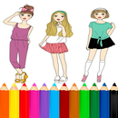 時尚女孩著色 APK