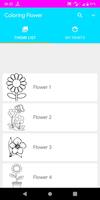 Coloring Flower โปสเตอร์