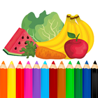 Coloring Fruits And Vegetables icône