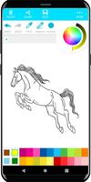 Cavalo para colorir imagem de tela 1