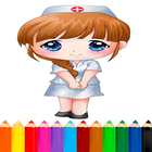 Pekerjaan Mewarnai Chibi ikon
