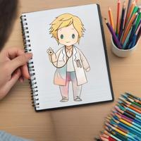 Pekerjaan Mewarnai Chibi syot layar 1