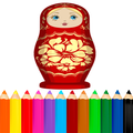 Coloring Matryoshka Doll