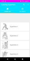Coloring Superhero poster