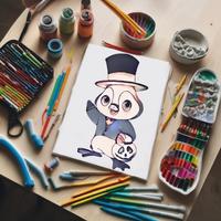 Tô màu chim cánh cụt ảnh chụp màn hình 1
