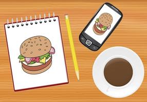 Comment dessiner des aliments et des boissons Affiche