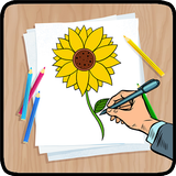 Hoe bloemen te tekenen-icoon