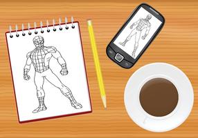 How To Draw Superhero and Logo screenshot 1