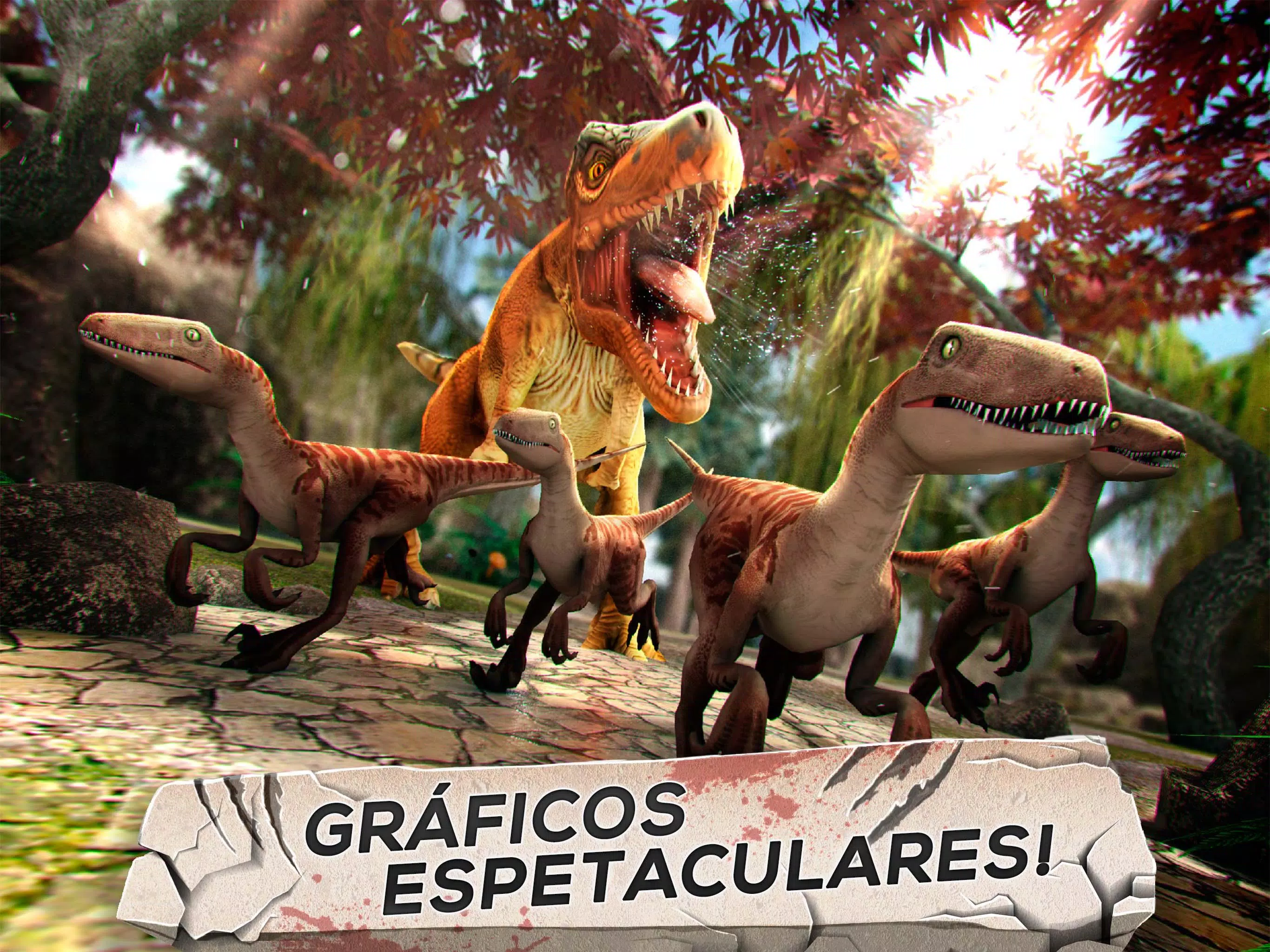 Simulador de dinossauro 3d, Dinosaur Sim, jogo de dinossauros pra