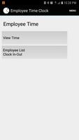 Poster Employee Time Clock