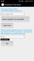 Employee Time Clock تصوير الشاشة 2