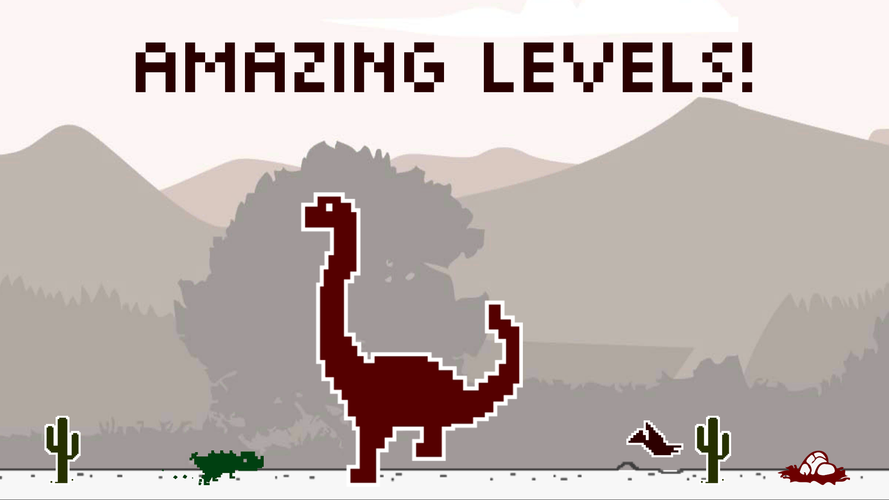 dinosaur jumping over cactus game