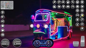 Tuk Tuk: Rickshaw Game Offline постер