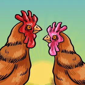 Jogo de Galo e Galinha também