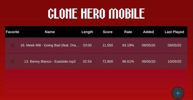 برنامه‌نما Clone Hero Mobile عکس از صفحه