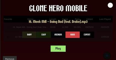 Clone Hero Mobile captura de pantalla 2