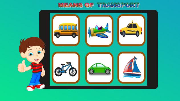 Learn Means Of Transport In English For Kids For Android Apk