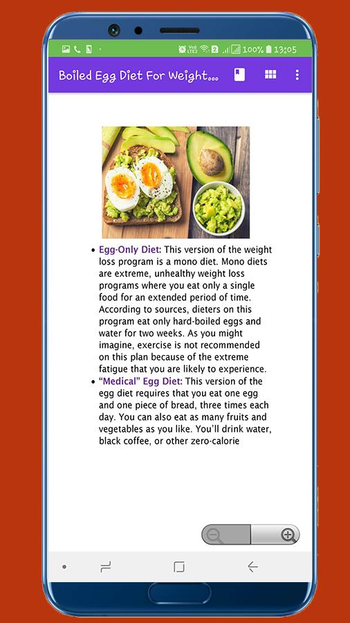 egg diet for weight loss