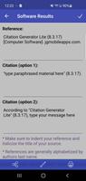 Citation Generator Lite screenshot 3